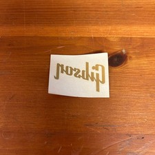 1960's Gibson Gold Headstock Logo  NEW OLD STOCK !