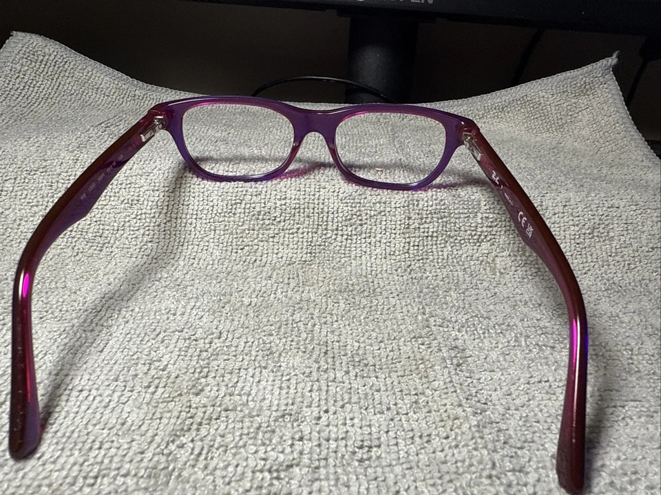 Ray-Ban RB 1555 3666 Women's Purple Pink Rectangular Eyeglasses Frames 48-16 130 - Image 4 of 4