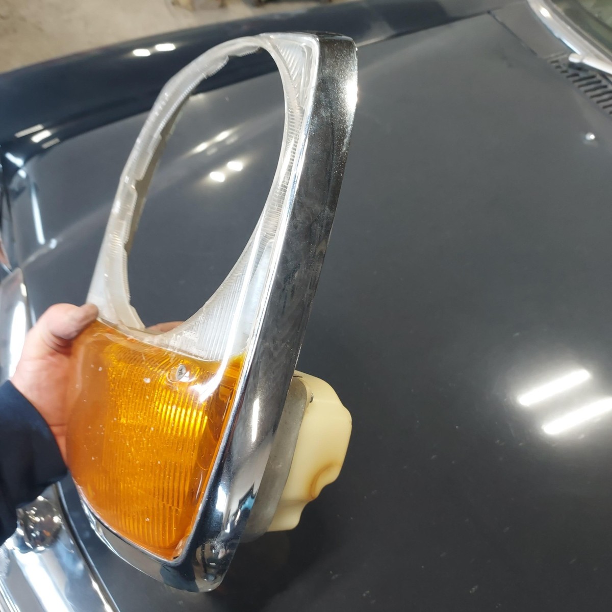 1969 1973 Mercedes W114 W115 Headlight Surround Bezel Trim