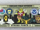 Drug Enforcement Chicago Illinois Strike Force 2 DEA Narcotic Police Coin — photo 5