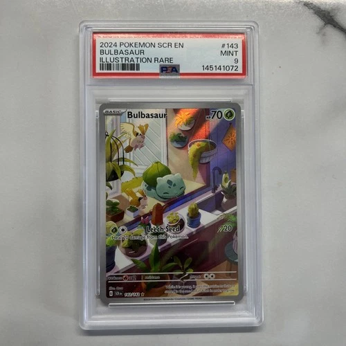 2024 POKEMON STELLAR CROWN #143 BULBASAUR 🌱 PSA 9