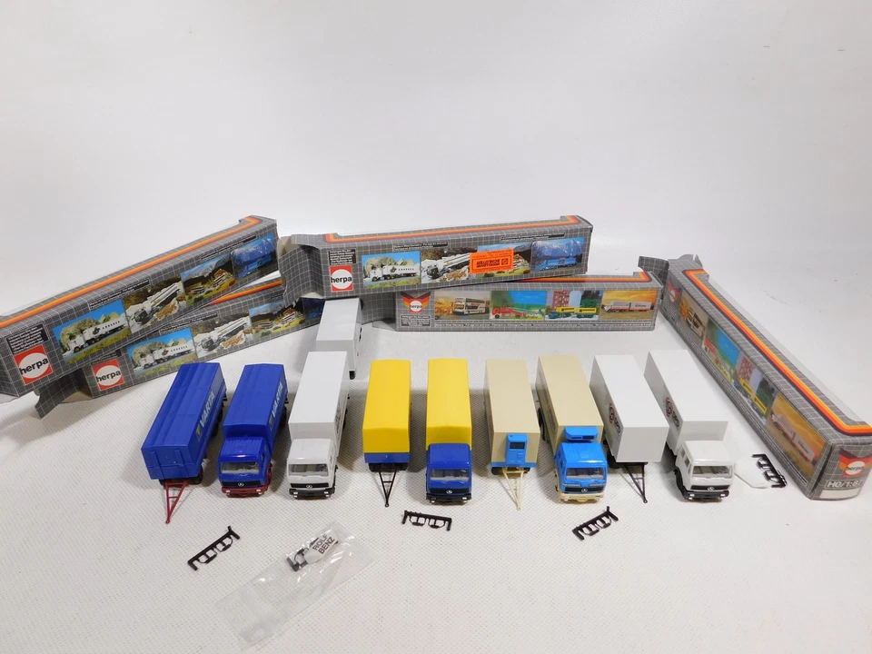 5X Herpa H0 1:87 Remorque MB Krone Varta DPD Rolf Benz Nagel MINT+Box #DP413-1 - Photo 4/4