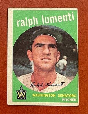 1959 Topps #316 Ralph Lumenti Rare No Option Variation