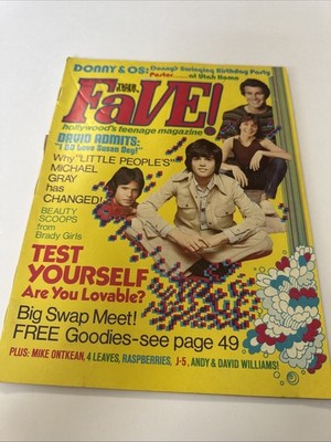 Tiger Beats Fave Osmonds, Bradys, Jackson, Cassidy - March 1973 (Collectible Si