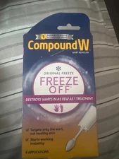 Compound W Freeze Off Wart Remover 8 Applications Exp 08/26