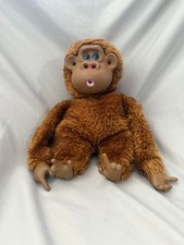 Vintage Russ Berrie Stuffed Monkey Gorilla Plush No Tag Sucks Thumb 10in