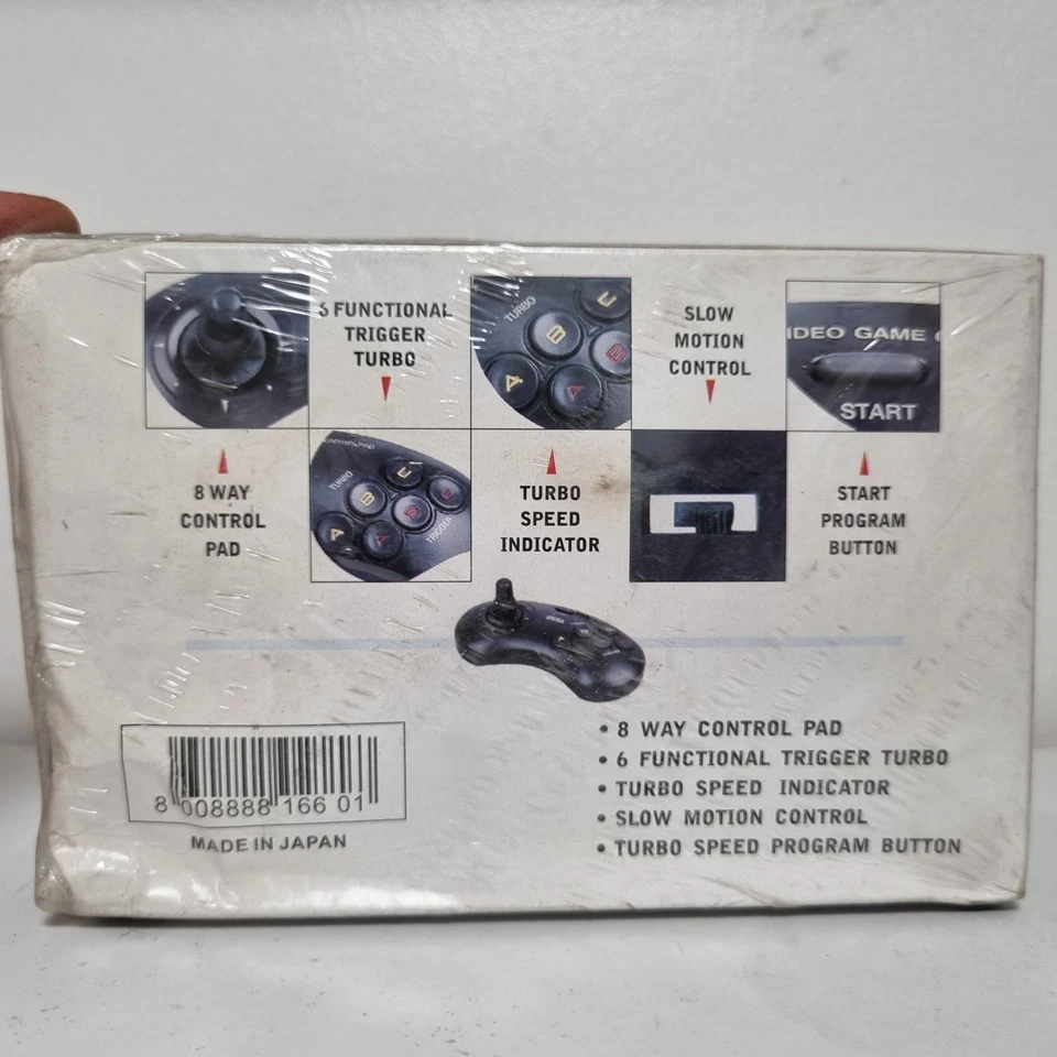Sega Megadrive Controller 6 Six Button - Professional Pad For M.D. - 8- Rare-NEW - Image 3 of 4