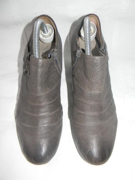 Women Gabor Heels Grey Leather 38 #7THL