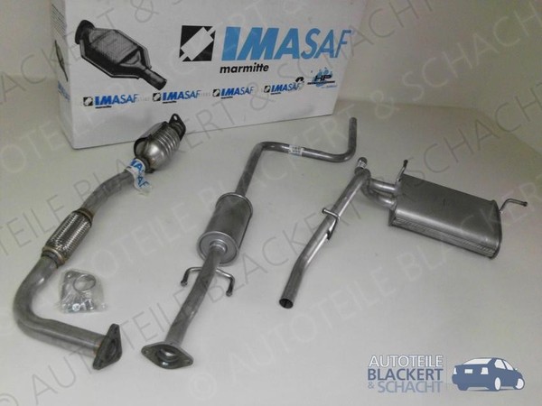 Imasaf Auspuffanlage Komplett + Kat für Daewoo Matiz 0.8 1998-2000 | Kat+Msd+Esd-image