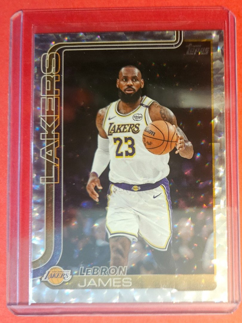 2025-26 Topps Flagship - LeBron James #150 Crackleboard Foil Los Angeles Lakers