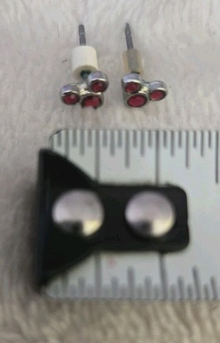 Disney Mickey Mouse Minnie Rot Kristall Ohrstecker Silber Mini Schmuck Süß - Bild 7 von 8