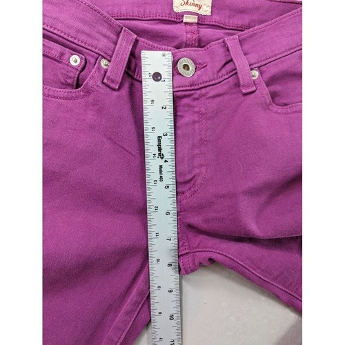 Fossil Denim Skinny Jeans Womens Purple Mid Rise Ankle Long Live Vintage Size 26 - Picture 8 of 10