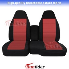 Rf 6040 Split Bench Seat Covers For Chevy Colorado Gmc Canyon 04-12 Red