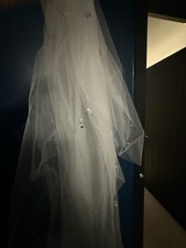 Wedding Veil with Diamante Comb Bridal Veil by Richard Design Brand New