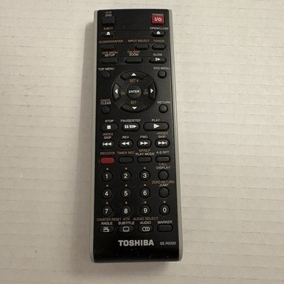Toshiba SE-R0220 Remote Control Black for TV Video Home Audio