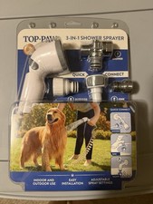 Top Paw 3-In-1 Shower Sprayer Quick Connect indoor outdoor NEW