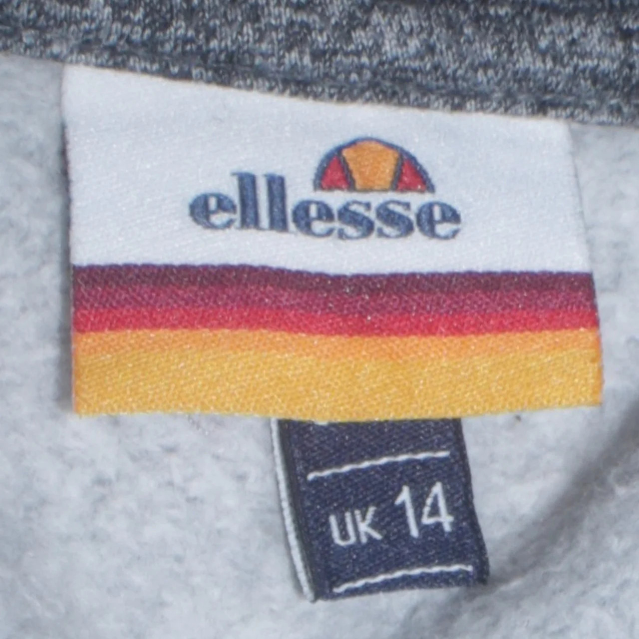 Ellesse 90's Lightweight Full Zip Up Hoodie Large  Grey image 7