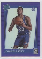2021 Panini Donruss Optic Rated Purple Prizm Charles Bassey #163 Rookie RC 02v3