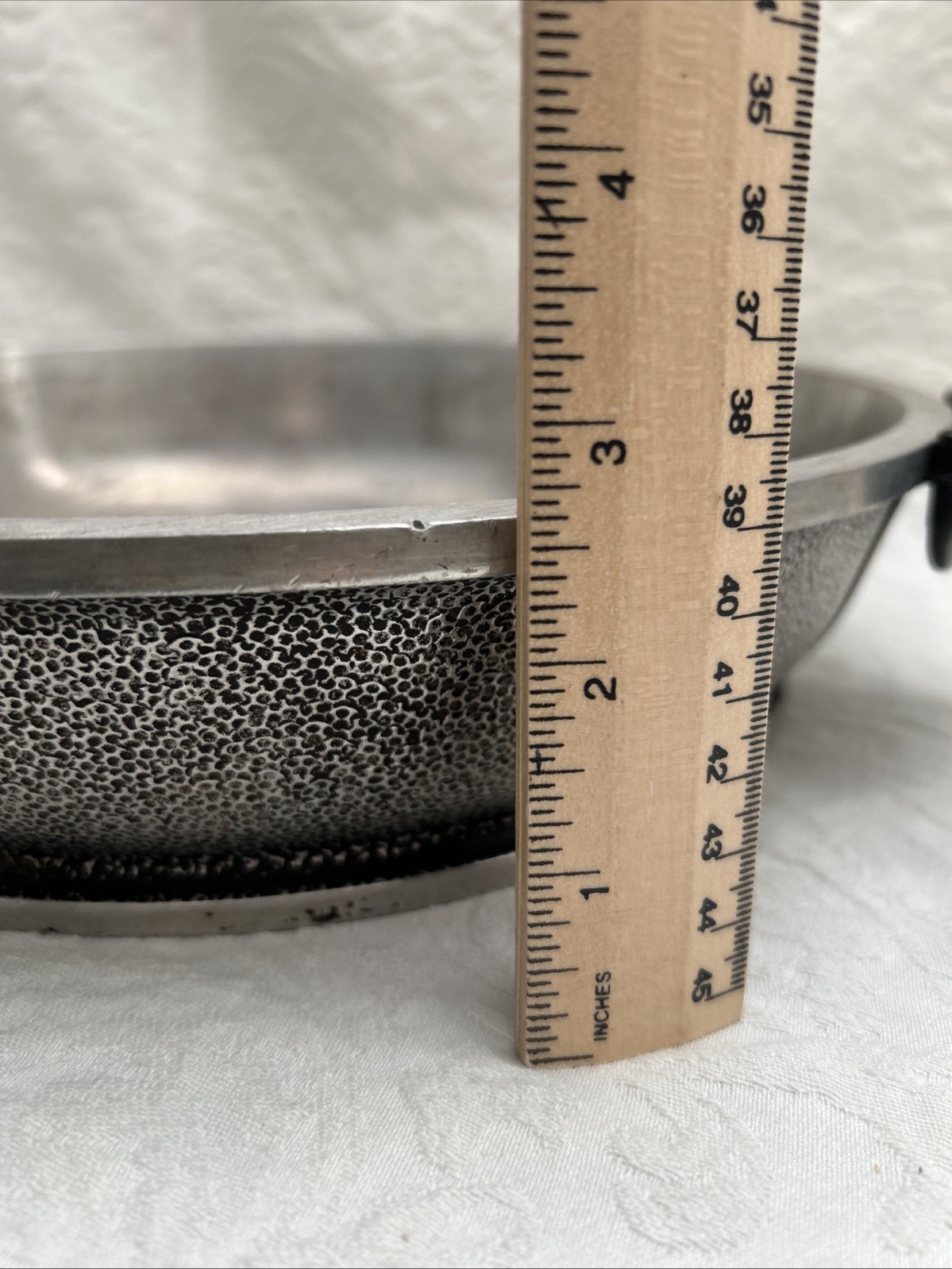 Vintage GUARDIAN Service Cast Aluminum Round Casserole + Glass Lid