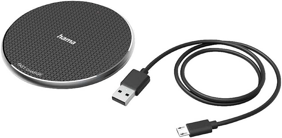 Hama""QI-FC10"" Wireless Charger, 10 W, Wireless Smartphone Charging Pad, black