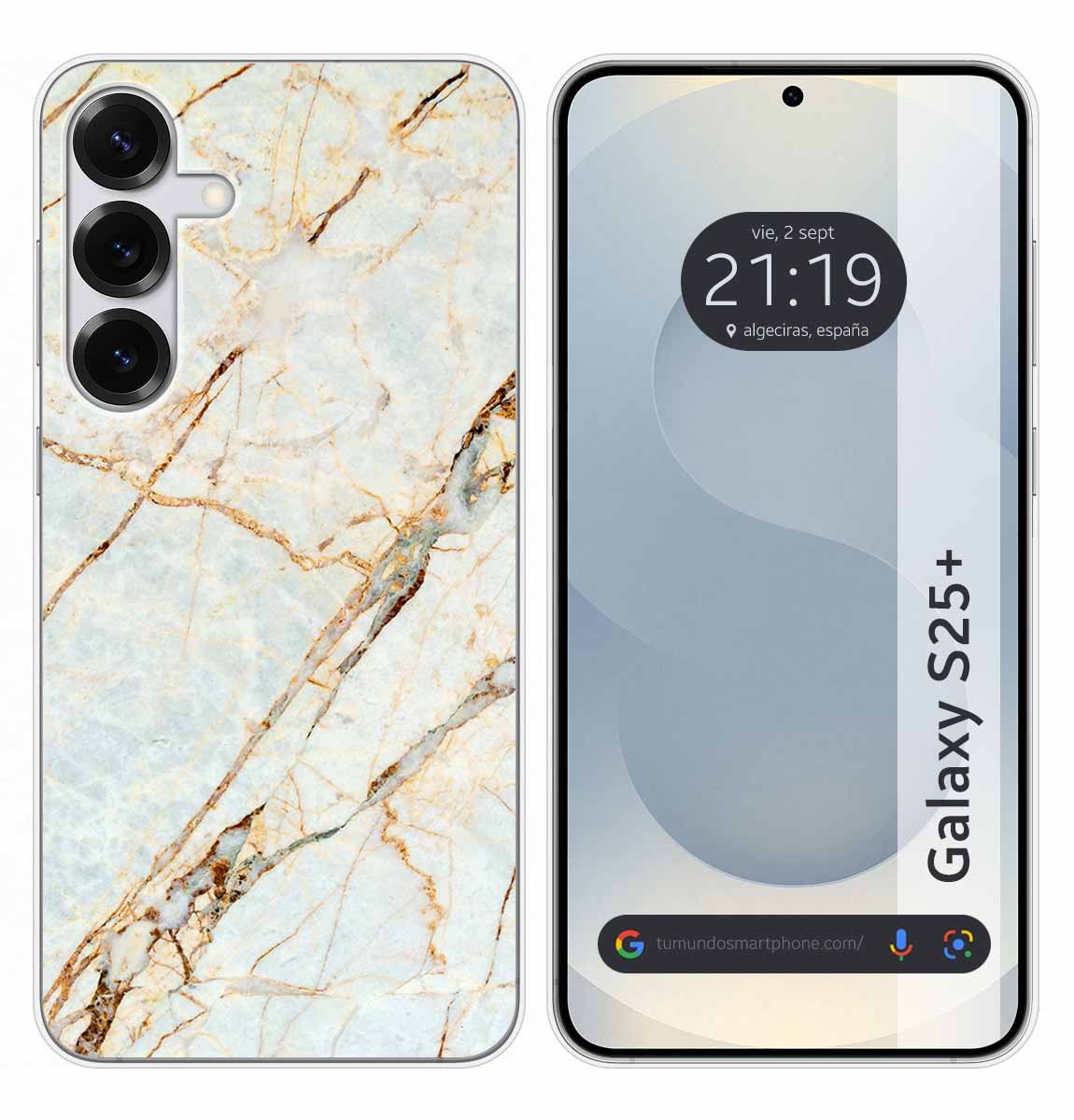 Custodia In Silicone Per Samsung Galaxy S25+ Plus 5G Design Marmo 13 Disegni