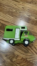 Vintage 9 Tonka Pressed Steel Camper Toy Truck Green White