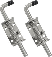 2 Pack 6.5 Inch 304 Stainless Steel Spring Loaded Gate Latch Pin - Outdoor...