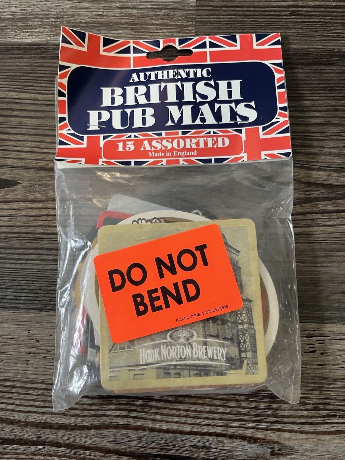 Authentic British Pub Mats Coasters New In Bag Set of 15 Drinking Beer Bar Pub