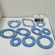 Creative Memories Custom Cutting System Blades + Templates Circle Heart Lot