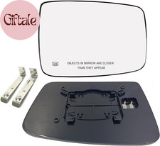 Ram Passenger Right Side Heated Mirror Glass Compatible with 2009-2018 Dodge Ram