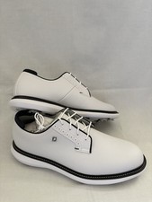 Footjoy Traditions Men s Golf Shoes White/Navy/Blue Size 11.5 NEW IN BOX