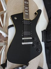 Ibanez Iceman IC400 Black Upgraded Dimarzio Evolution pickups