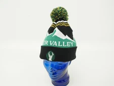 Deer Valley Ski Resort Winter Knit PomPom Beanie Polar Fleece Headband