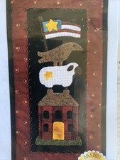 KIT de pancartas de cuenca de julio a través del año con bandera de lana cuervo oveja hogar