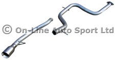 Ford S-Max S Max 1.8TDCi Silencer Delete Exhaust System 4" TIP - Centre & Rear