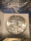 1987 1 oz Silver Walking liberty American Eagle (Brilliant Unc) GOLD TONING