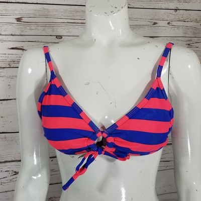 Nwt Cali waves  pink bikini Top purple swim beach pool swimwear Women's Sz Large