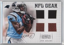 2012 Panini National Treasures NFL Gear Quad Materials 19/25 Joe Adams #15 0o9
