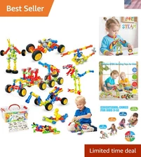 Stem Building Toys for 3 4 5 6 7 8  Old Boys Girls Kids,125 Pieces Building B...