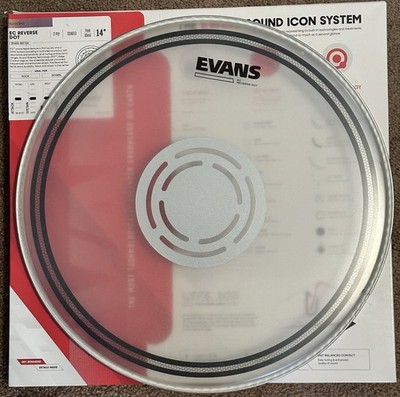 2 Bundle Snare Drumheads- Evans EC Reverse Dot and G1 Clear - 14''