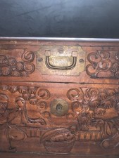樟脑中国风木制箱子| eBay