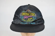 VTG 80s 1989 Universal Studios Hollywood California 25th Anniversary Satin Hat