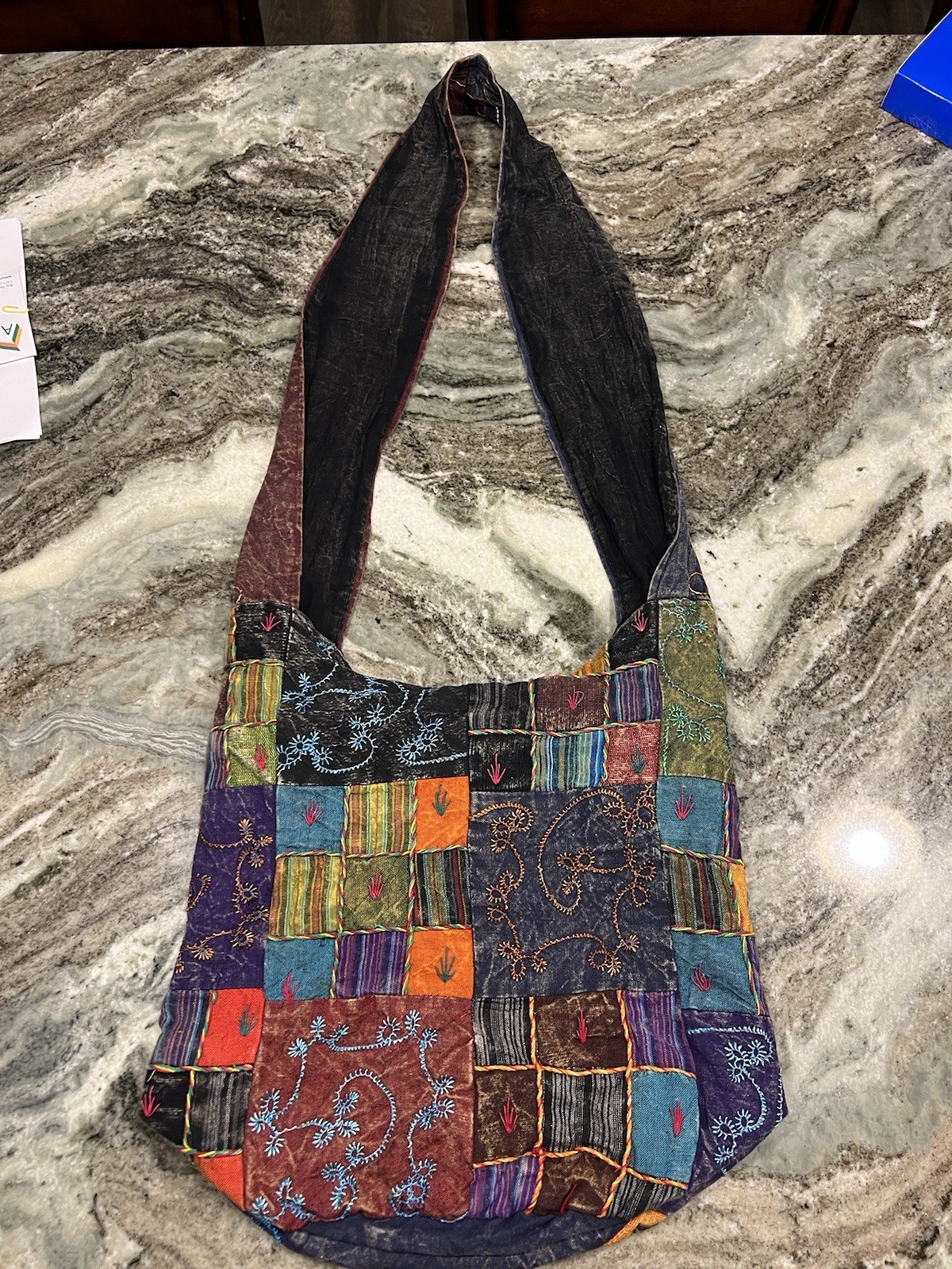 VTG Rising International Patchwork Embroidered Cr… - image 2