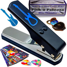 DIY Guitar Picks Punch Mega Pack with Pick Punch Tool - Blue Custom Pick Maker