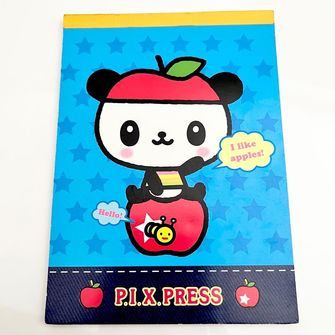 Sanrio PANDAPPLE Memo Pad 2003 Heisei Era Japanese Character