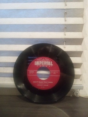 JOHNNY FULLER Don't Slam That Door/Restless on Imperial R&B 45 HEAR