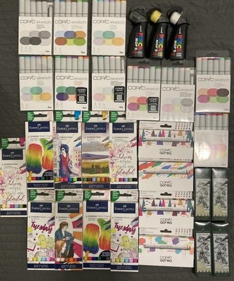 Copic Sketch + Faber Castlle + POSCA Marker Sets Huge Lot FREE SHIPPING H101