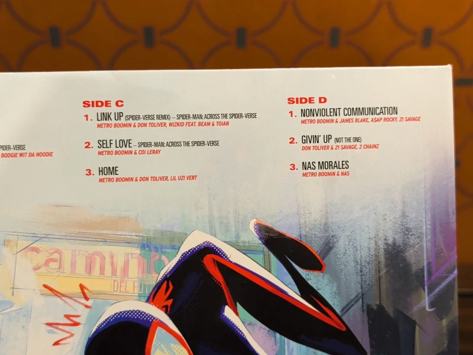 METRO BOOMIN SPIDER-MAN: ACROSS THE SPIDER-VERSE Splatter Double Vinyl Excellent - Image 4 of 4