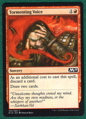 Tormenting Voice - Core Set 2019 (M19) #164 - Magic: The Gathering MTG Card