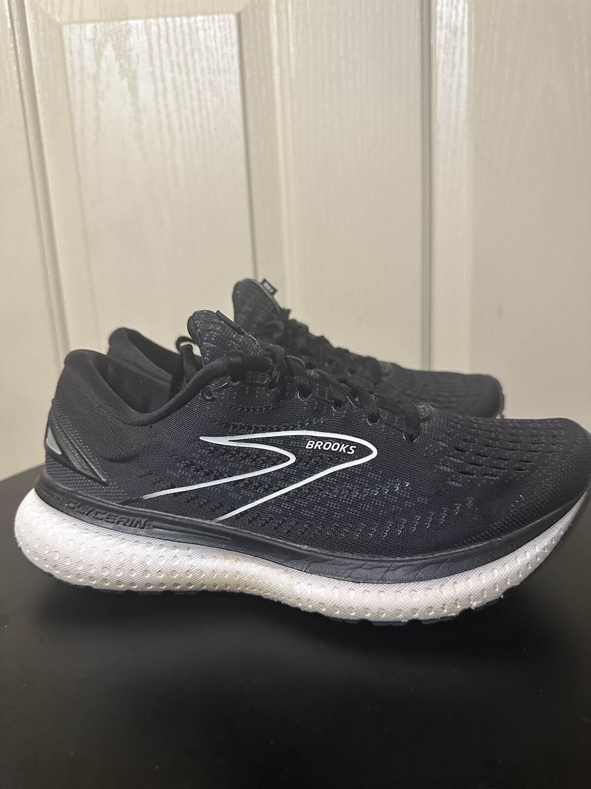 Brooks Glycerin 19 Womens Size 8.5 Wide Black Running Shoes Athletic